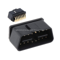 Conector OBD2 16pin OBD Male Plug 90 graus